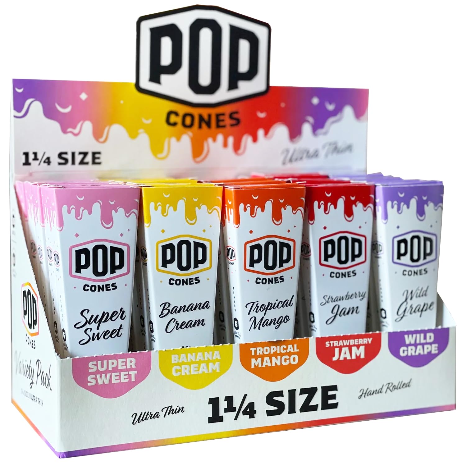 POP CONES - ASSORTED FLAVORS - 6PK 1