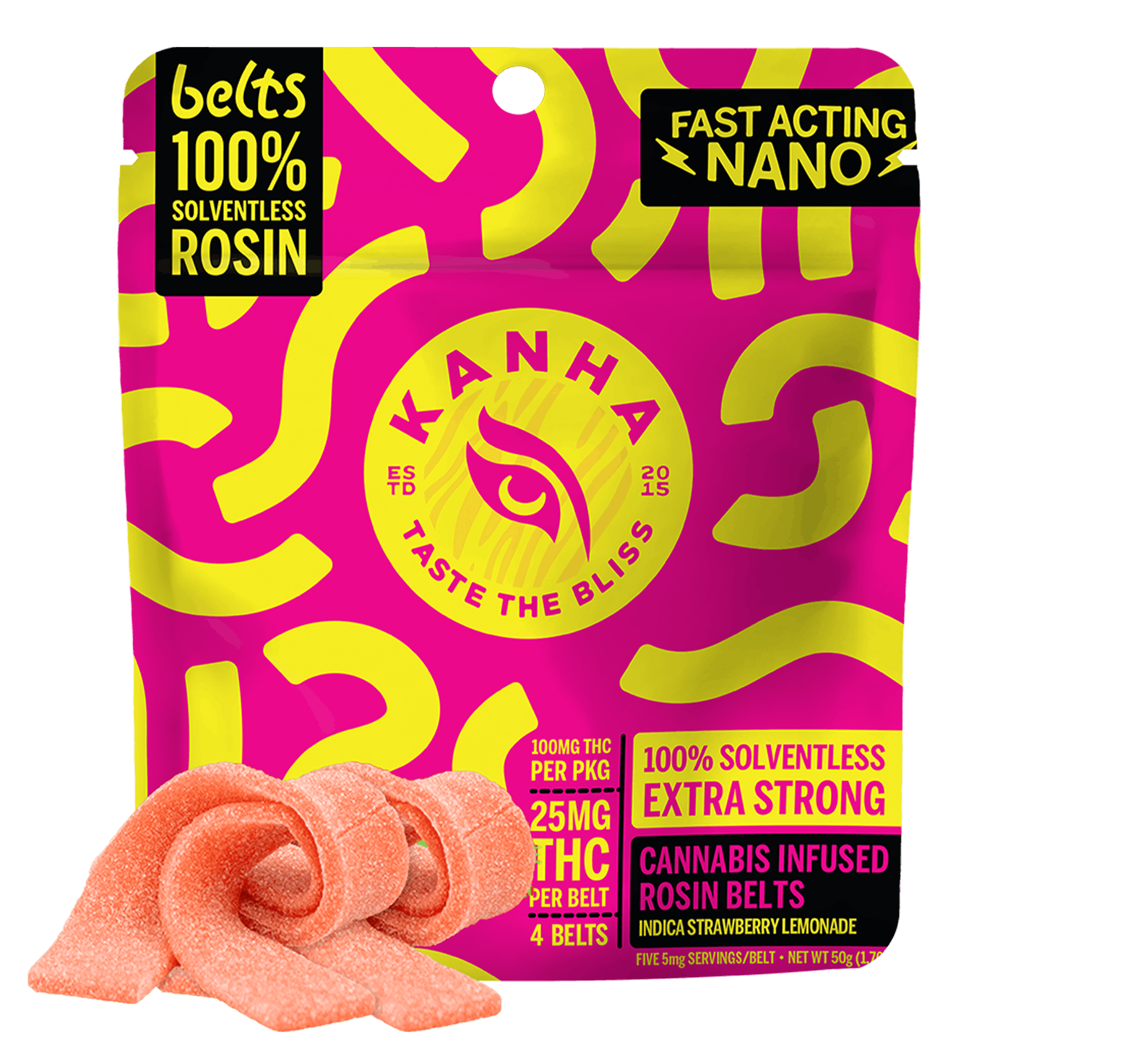 NANO ROSIN INDICA STRAWBERRY LEMONADE - BELT - 4PK - 100MG