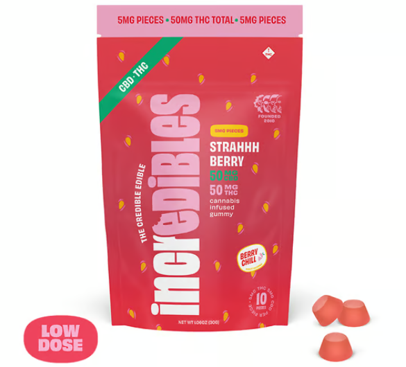 STRAHHHBERRY 1:1 THC:CBD - GUMMIES - 10PK - 100 mg