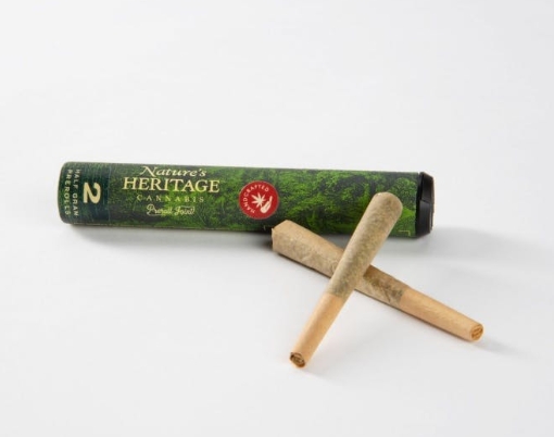 NATURE'S HERITAGE - GRAPE DIAMONDS - 2PK PREROLL - 1G