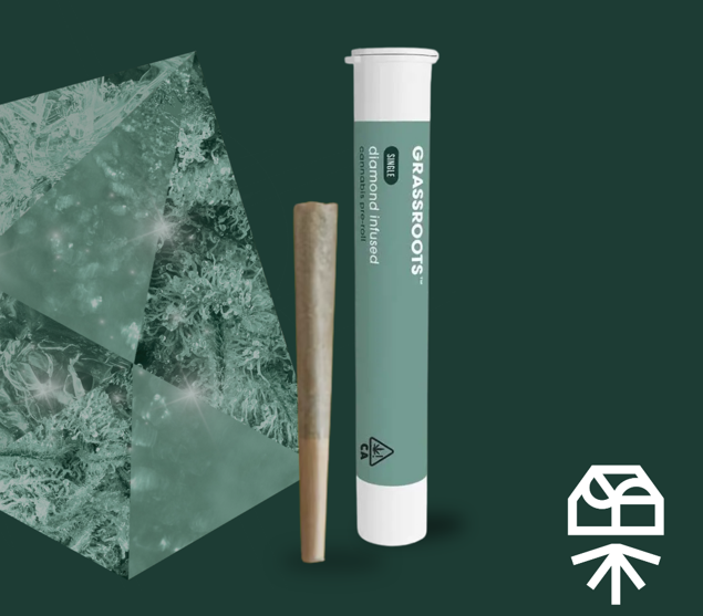 Mimosa Kush Mints - Diamond Infused Preroll - 1G