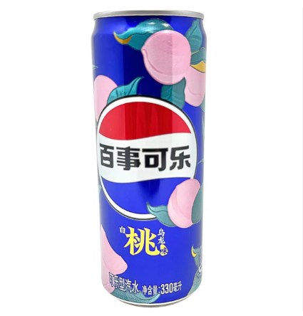 SNACKTOPIA - PEPSI WHITE PEACH CAN (CHINA)