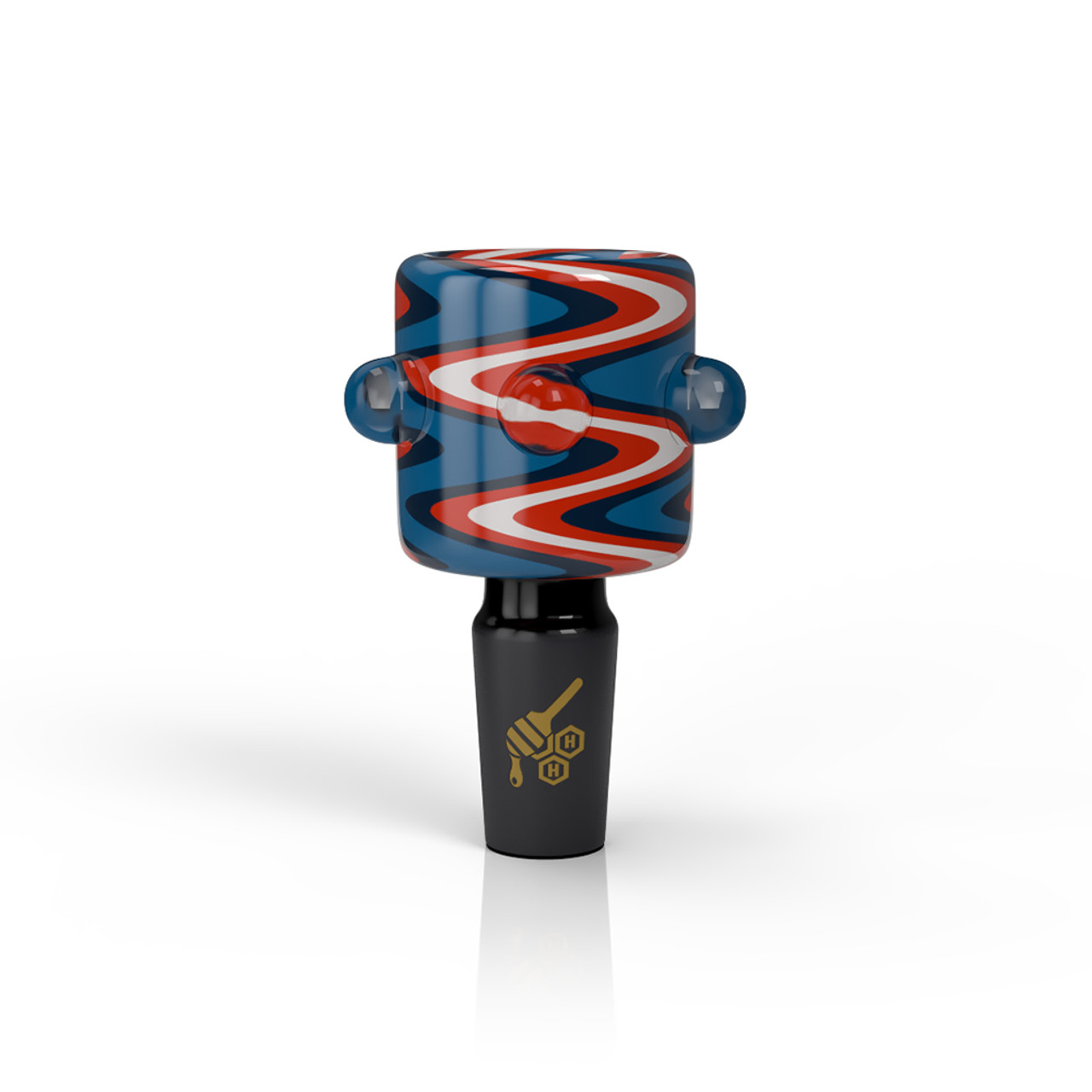CYLINDER WHIRL WIG WAG BONG BOWL - BLUE