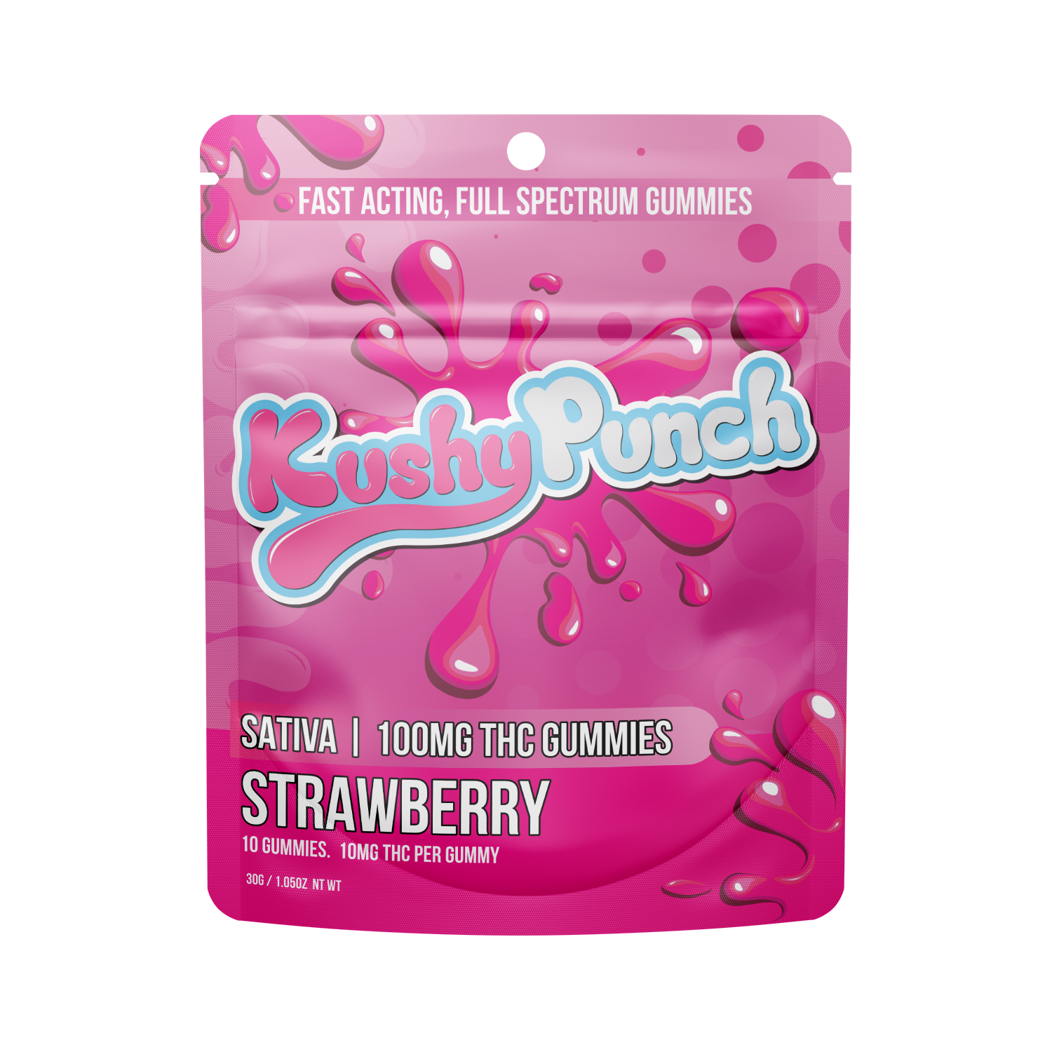 STRAWBERRY - FULL SPECTRUM GUMMIES - 10PK - 100MG