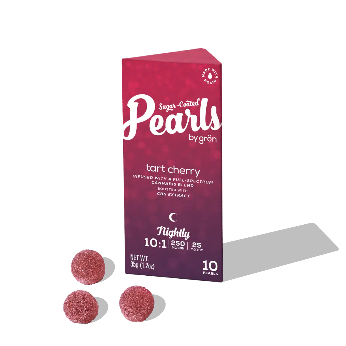 Nightly Tart Cherry 10:1 CBN:THC Live Rosin Pearls - 10pk - 25mg