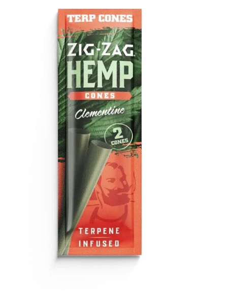 ZIG ZAG - HEMP WRAP - CLEMENTINE