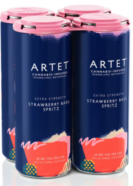 STRAWBERRY BASIL - BEVERAGE - 4PK - 100MG
