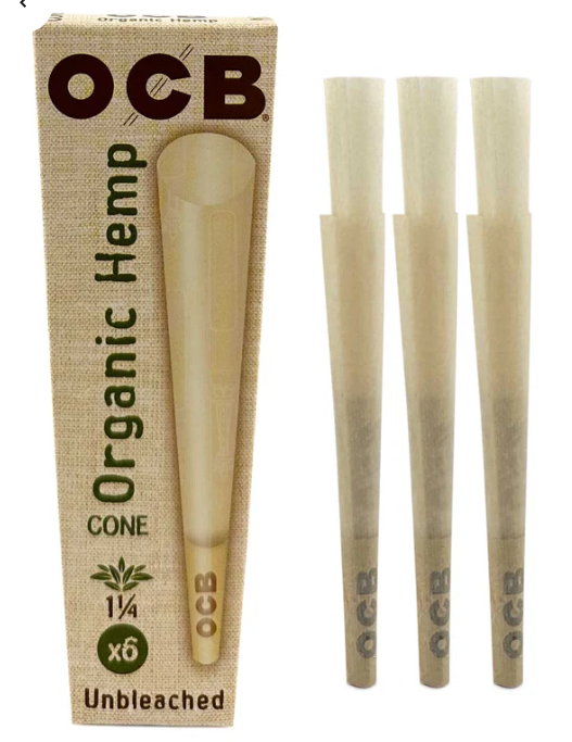 OCB - ORGANIC HEMP CONES - 1 1/4"