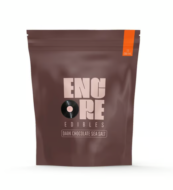 DARK CHOCOLATE SEA SALT CBD 1:1 - CHOCOLATE PIECES - 10PK - 100MG