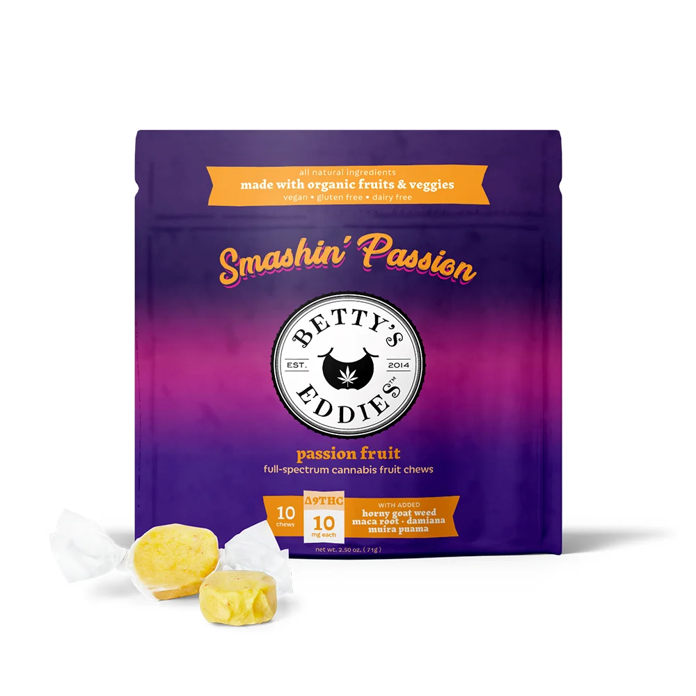 Smashin Passion Fruit Chews - 10pk - 100mg