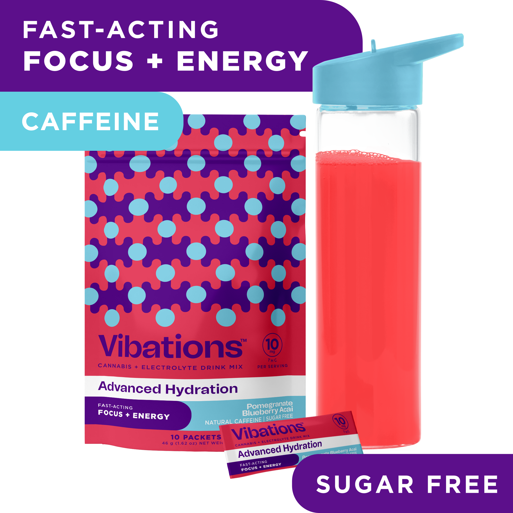 Blueberry Pomegranate Acai - Drink Mix - 100mg