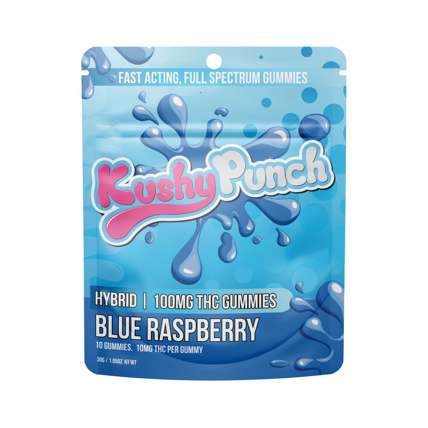 BLUE RASPBERRY - FULL SPECTRUM GUMMIES - 10PK - 100MG