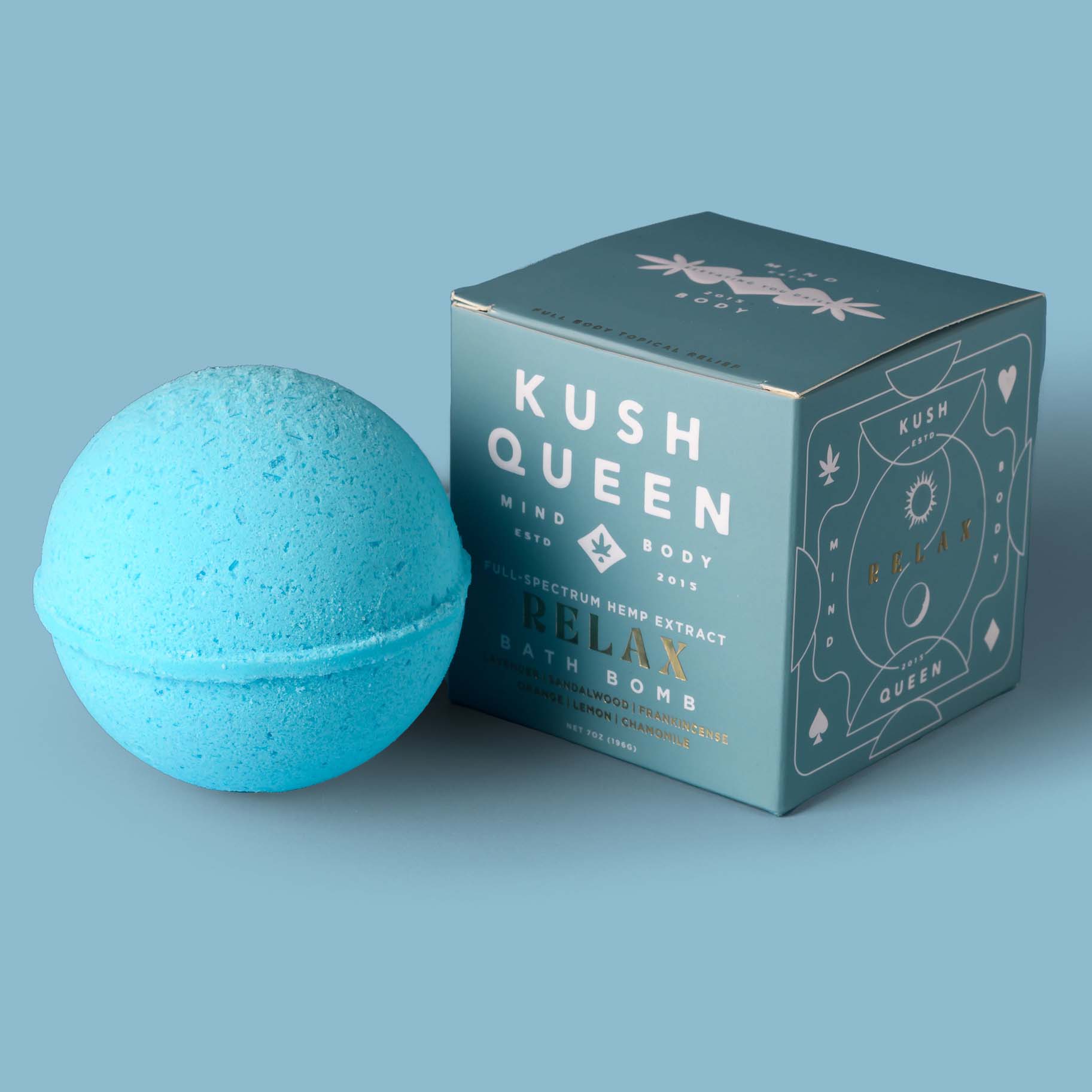 Relax Bath Bomb 1:1 THC:CBD - 25MG