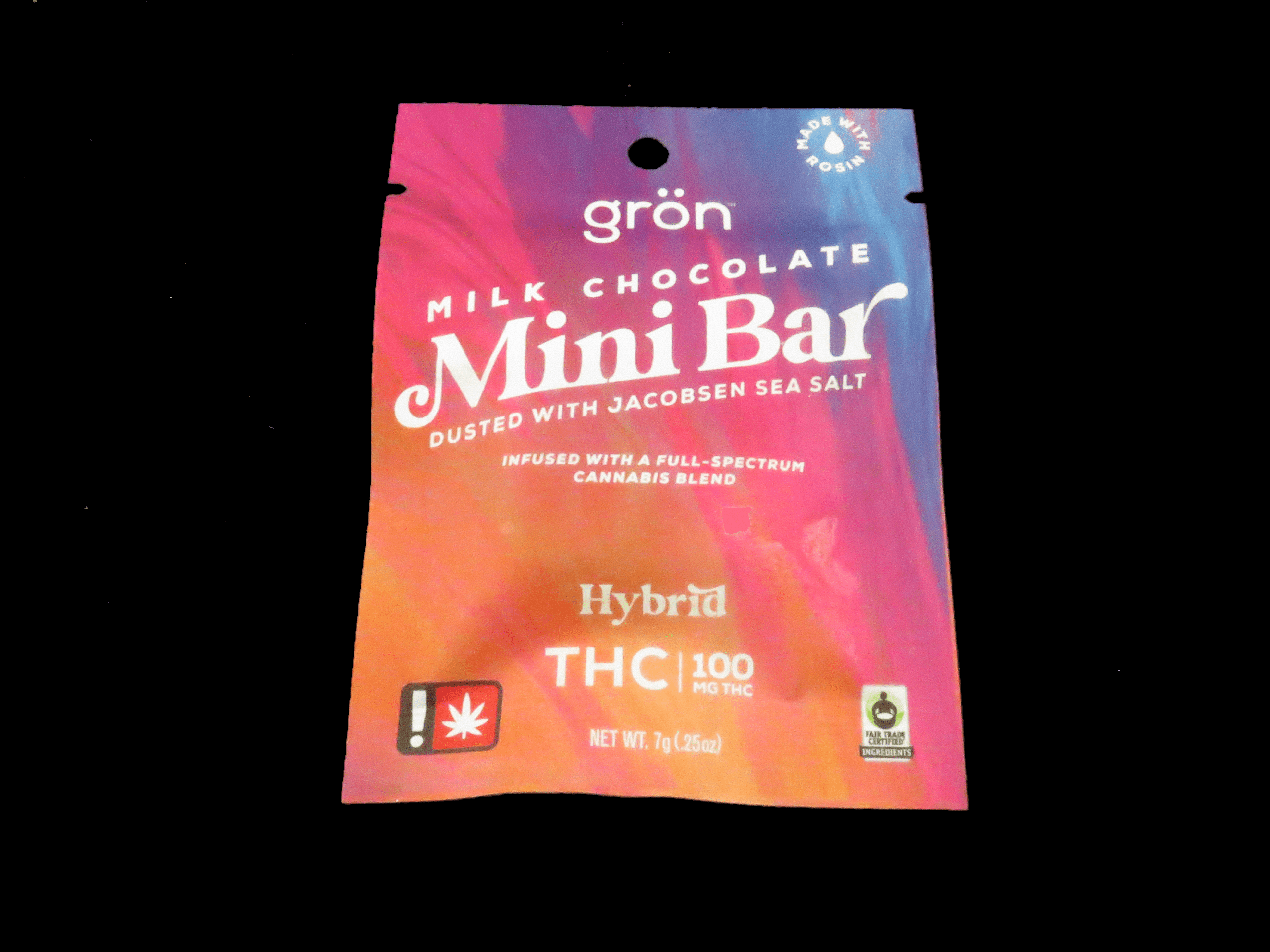 CHILL MINI MILK CHOCOLATE BAR - 1PK - 100MG
