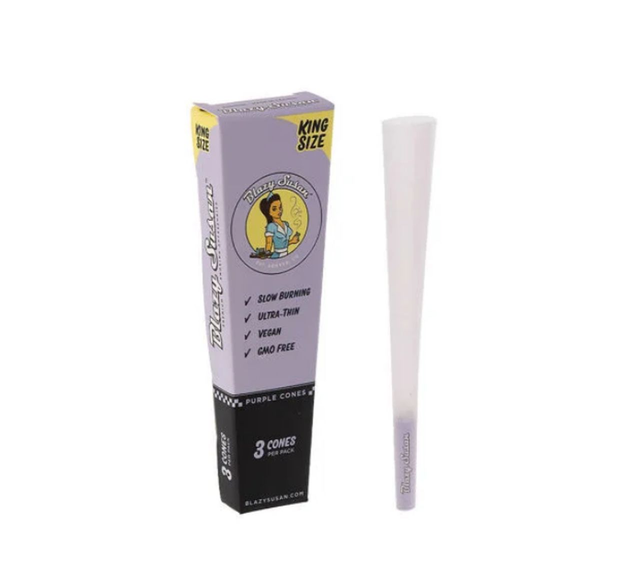 PURPLE SHORTY CONES - 20CT