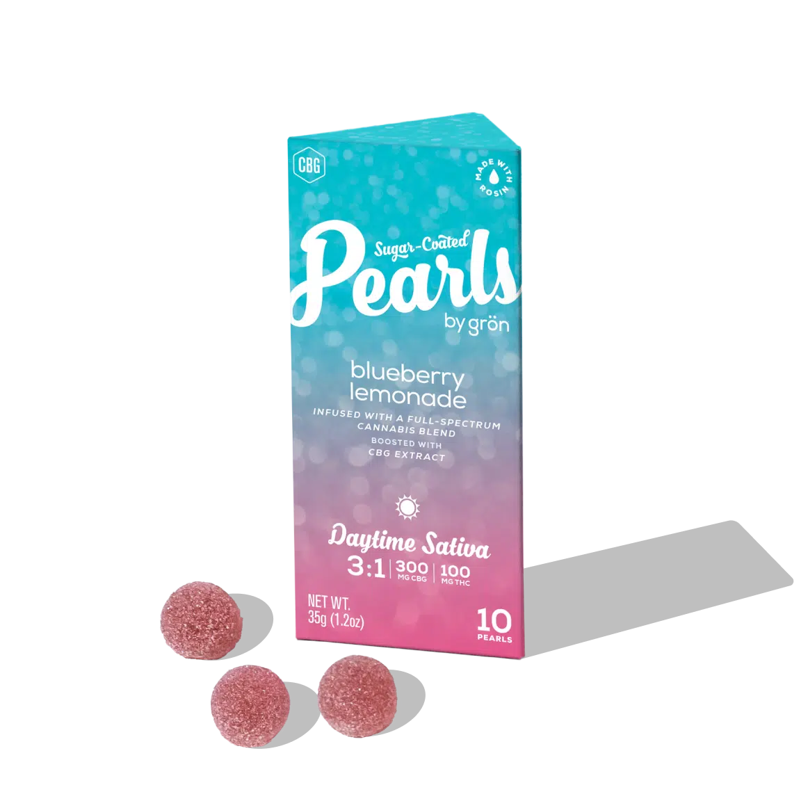 Daytime Blueberry Lemonade 3:1 CBG:THC Rosin Pearls - 10pk - 100mg