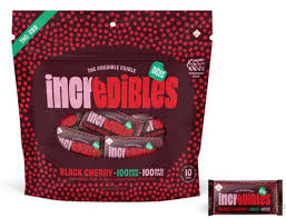 GTI - INCREDIBLES - BLACK CHERRY 1:1 CBD:THC - CHOCOLATE BITES - 100MG - 10PK - 100 mg