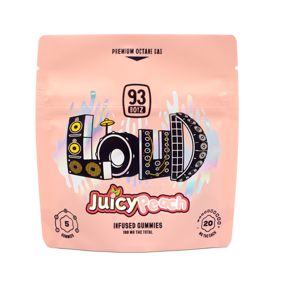 LOUD - JUICY PEACH - 5PK - 100MG
