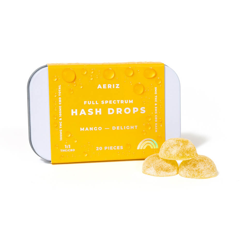AERIZ - Mango Delight 1:1 THC:CBD - Hash Drops - 20pk - 100mg