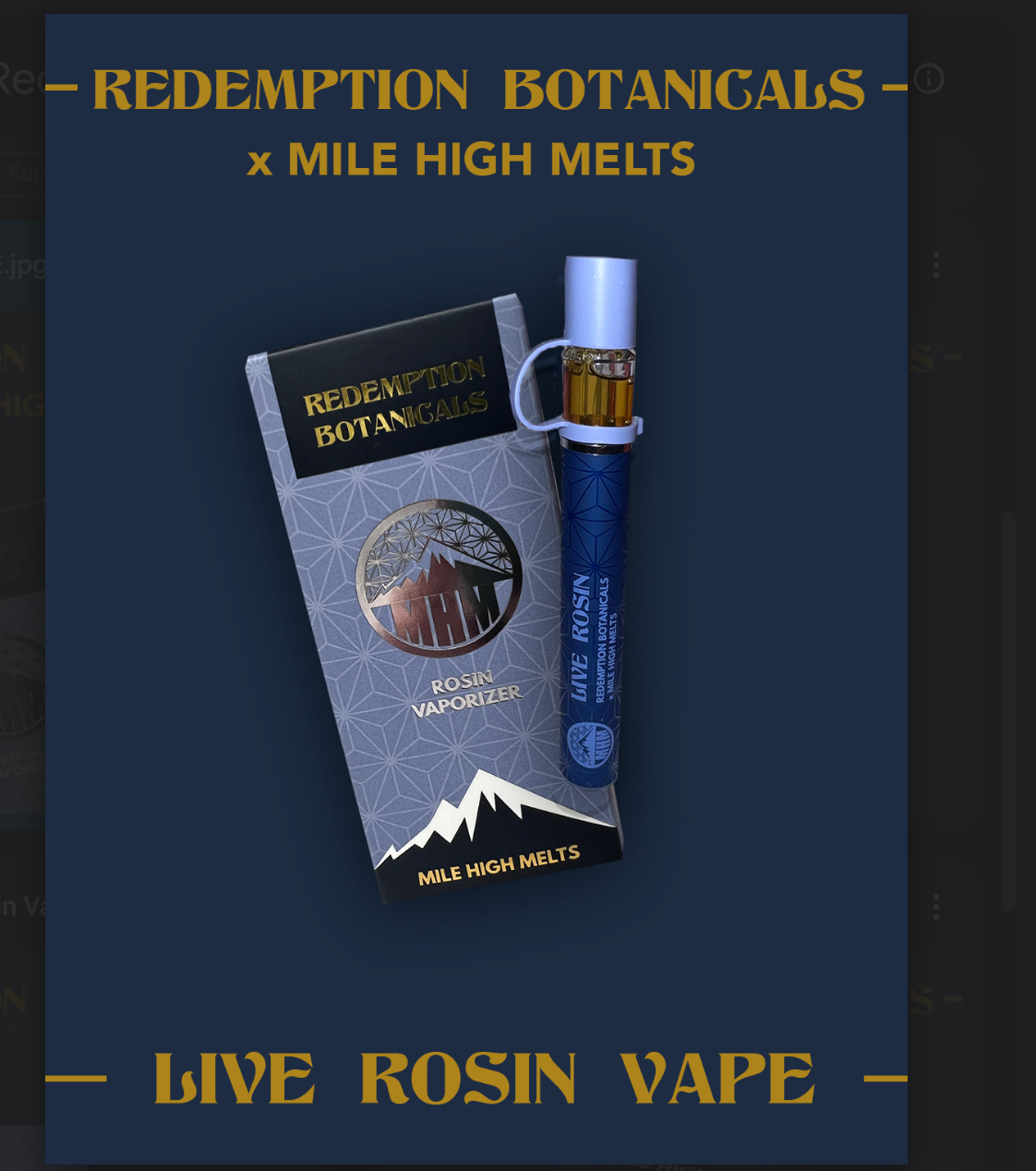 PABLO'S REVENGE #34 - LIVE ROSIN AIO - 0.5G
