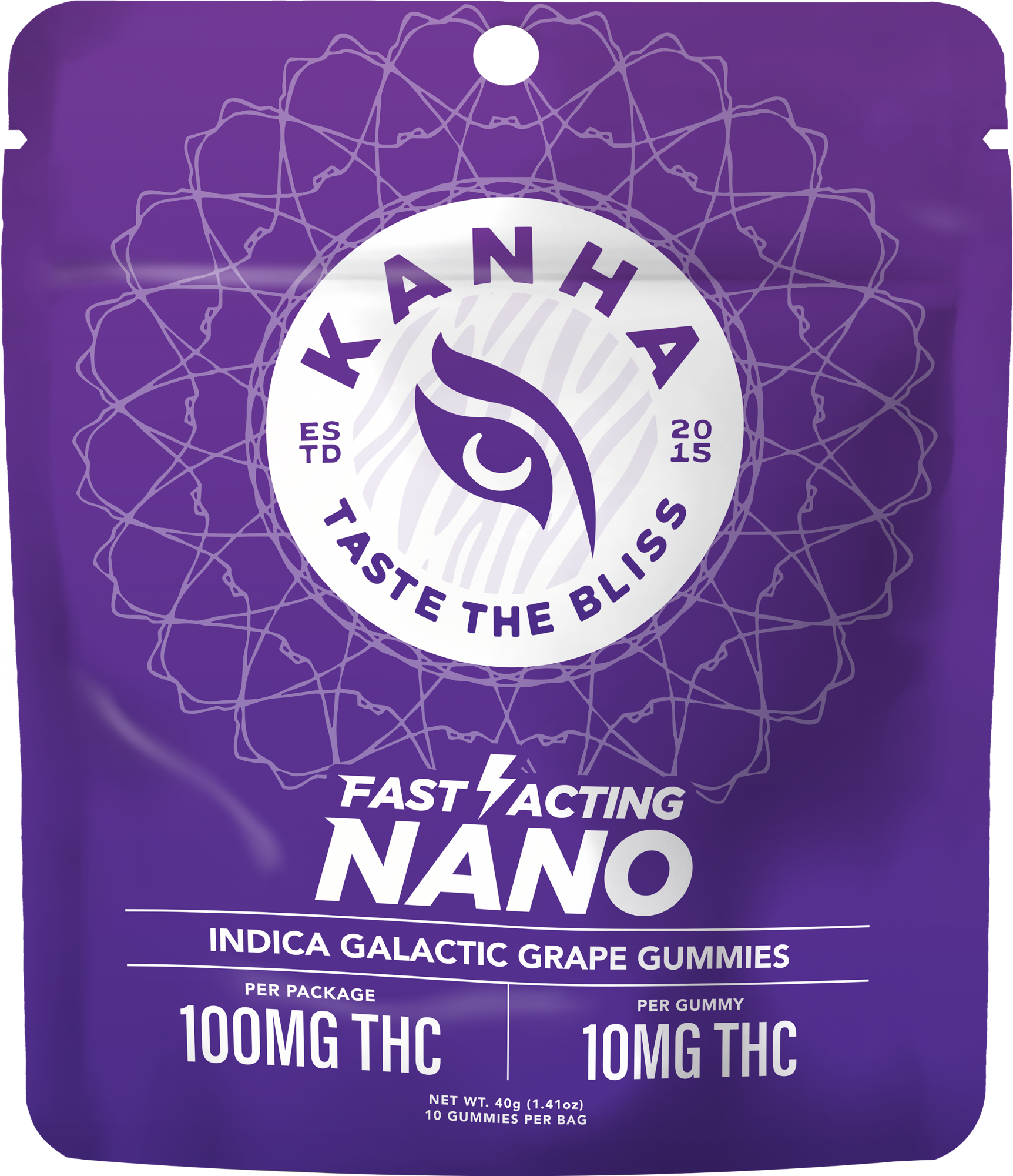 NANO INDICA GALACTIC GRAPE - GUMMIES - 10PK - 100MG