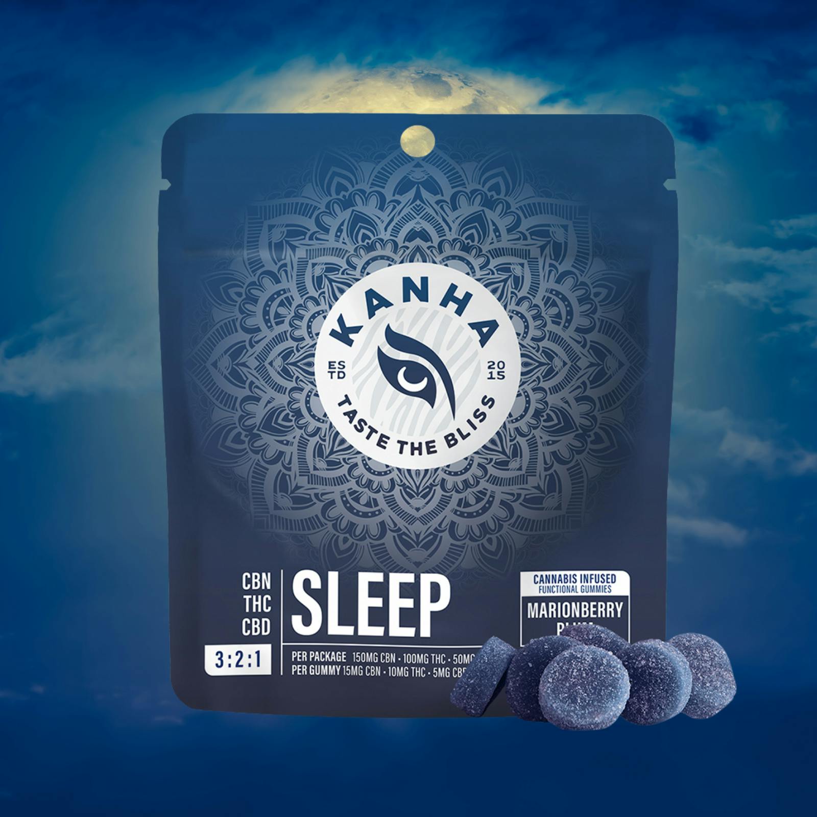 FX NANO SLEEP MARIONBERRY PLUM 3:2:1 CBN:THC:CBD - GUMMIES - 10PK - 100MG