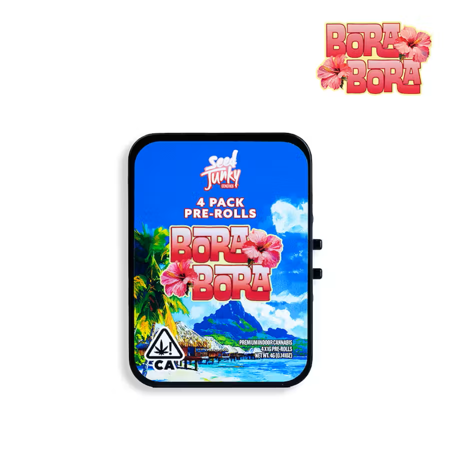 SEED JUNKY BORA BORA 1G PREROLL 4PK 4G