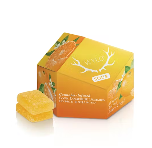 WYLD SOUR TANGERINE HYBRID ENHANCED GUMMIES