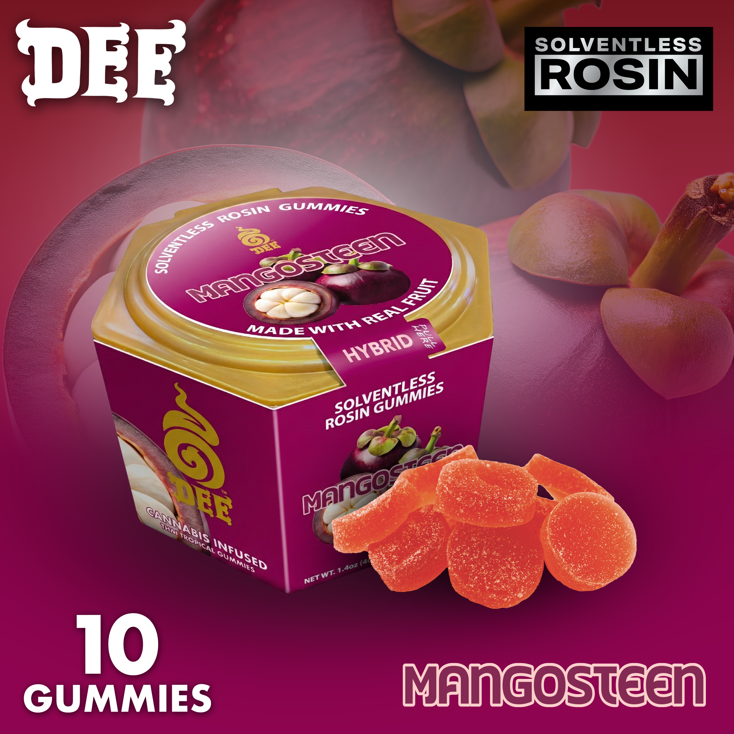 MANGOSTEEN RESET 10MG 10PK - 100 mg