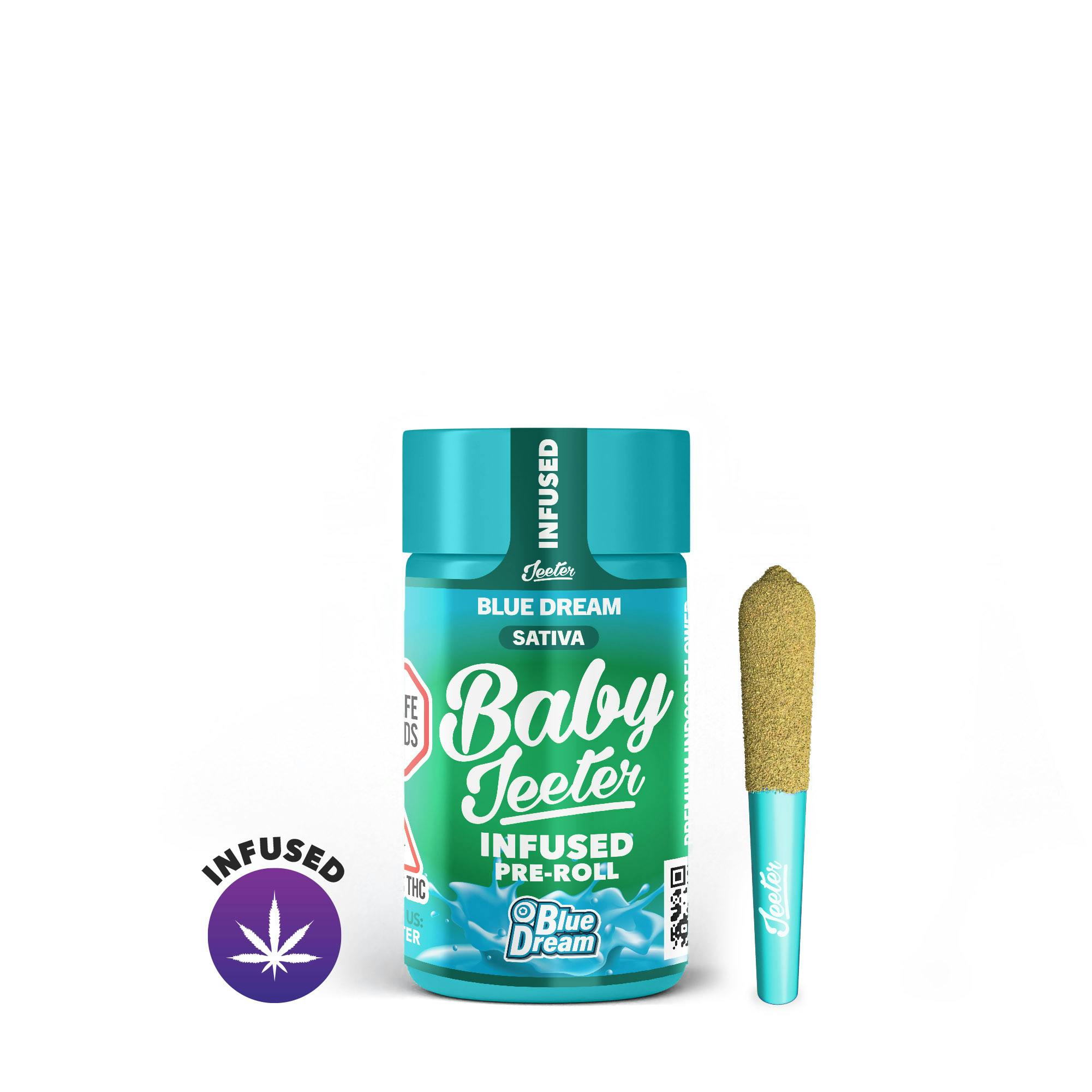 BLUE DREAM BABY JEETERS 0.5G - 5PK INFUSED PREROLLS