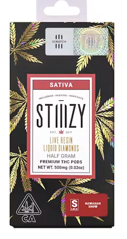 STIIIZY HAWAIIAN SNOW 0.5G LIVE RESIN LIQUID DIAMONDS POD