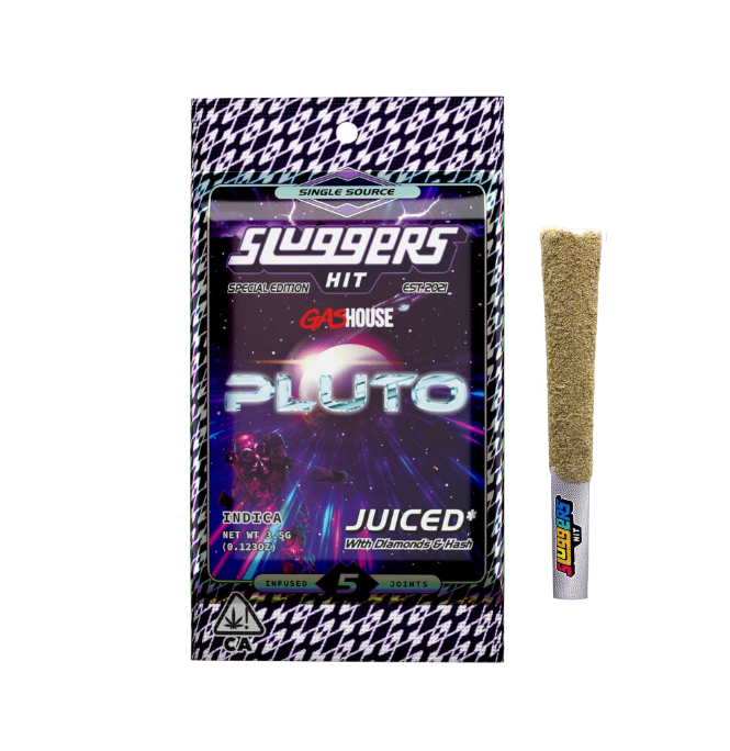 SLUGGERS X GAS HOUSE PLUTO 0.7G INFUSED PRE-ROLL 5PK