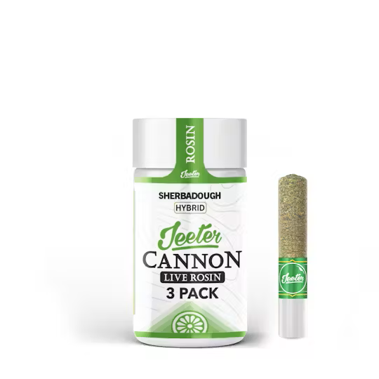 JEETER | SHERBADOUGH 0.5G ROSIN CANNONS 1.5G 3PK