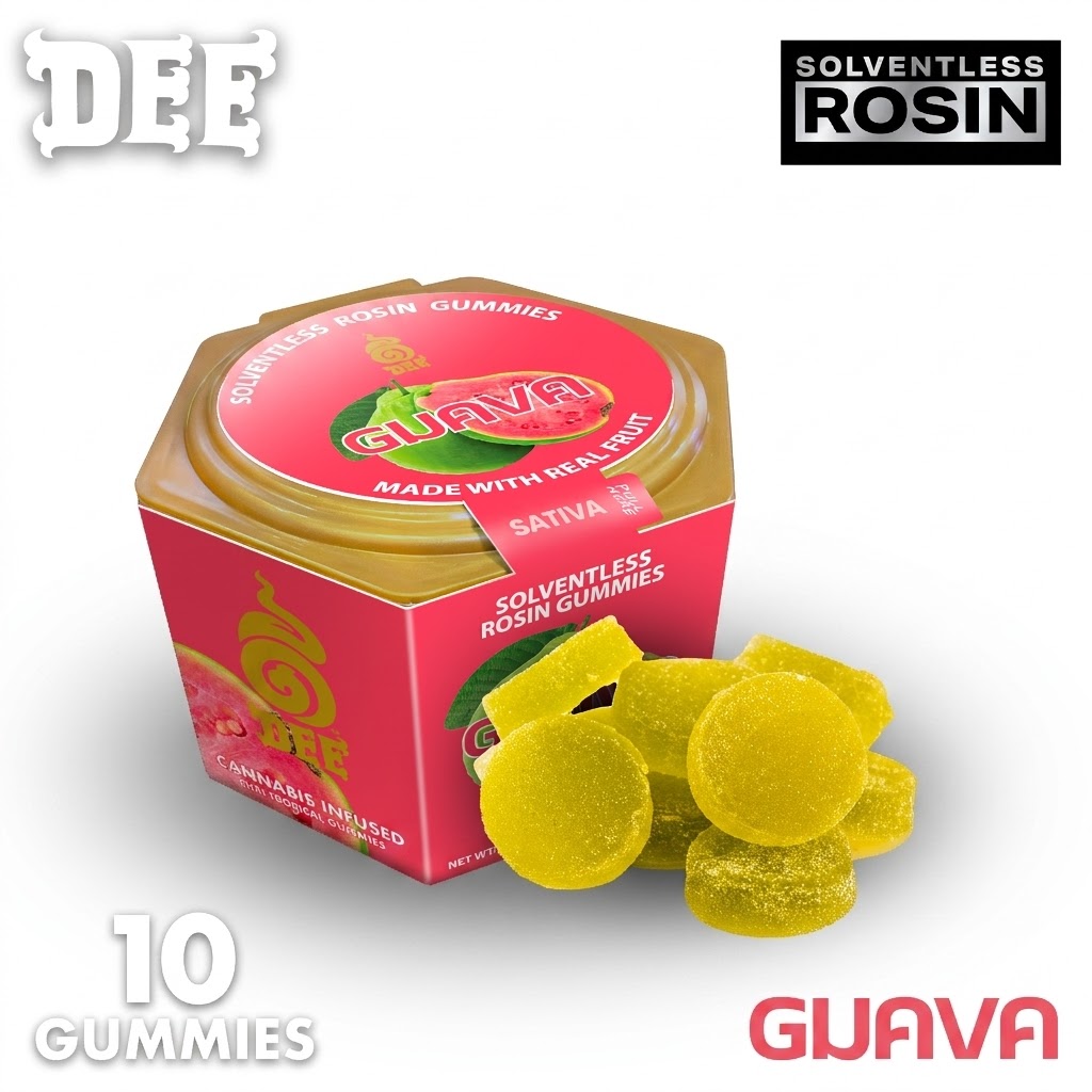 DEE THAI GUAVA REFRESH 1:1 CBG GUMMIES 10MG 10PK