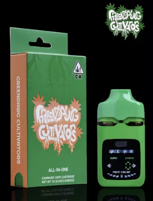 GREEN DAWG DANDY FUMES 1G AIO 