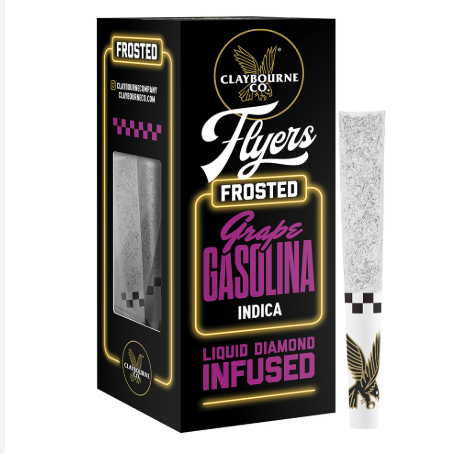 Grape Gasolina Flyers Frosted Infused Pre Roll 5pk   5 Pack