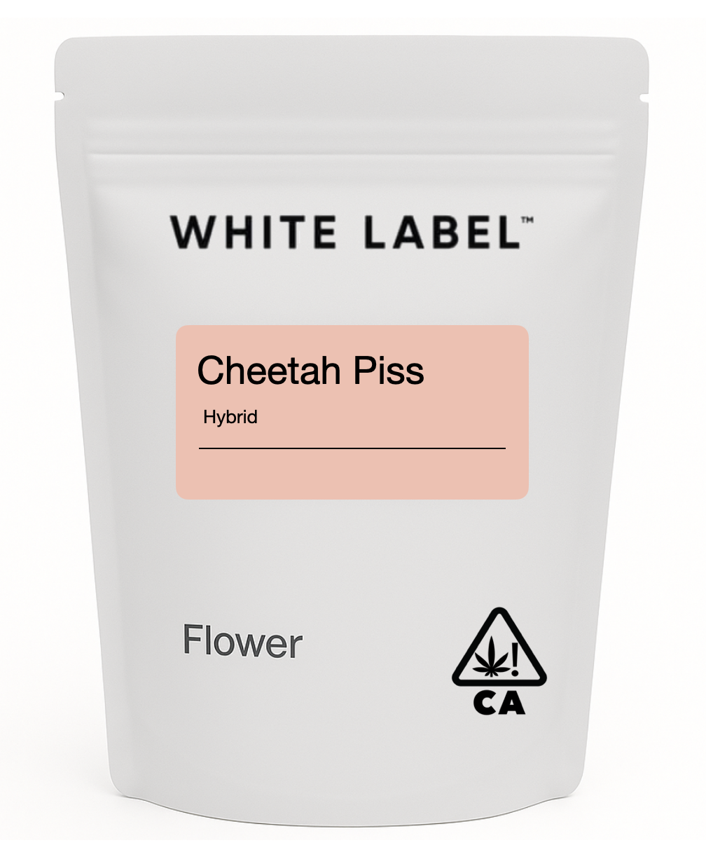 WHITE LABEL - CHEETAH PISS 28G FLOWER - 1oz in Red Bluff
