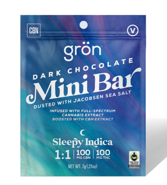 Dark Chocolate - Mini Bar - Sleepy Indica - 100 mg
