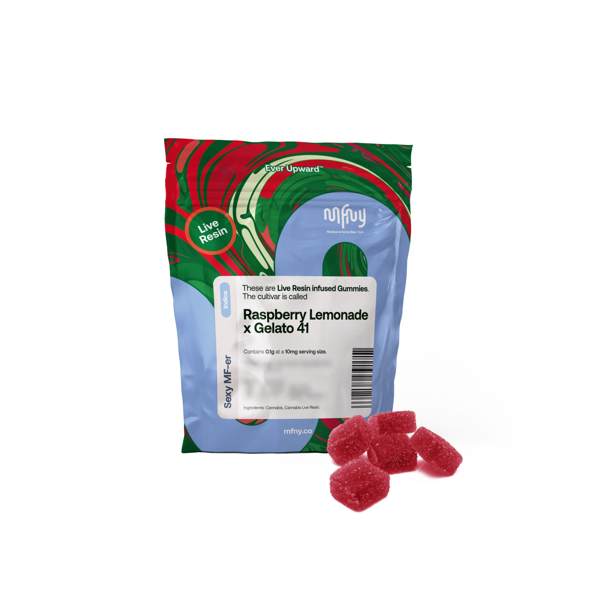 Raspberry Lemonade X Gelato 41 - 100 mg -10 pack