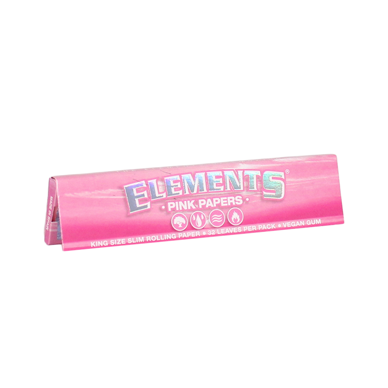 ELEMENTS | PINK PAPERS KINGSIZE SLIM | 32 PK