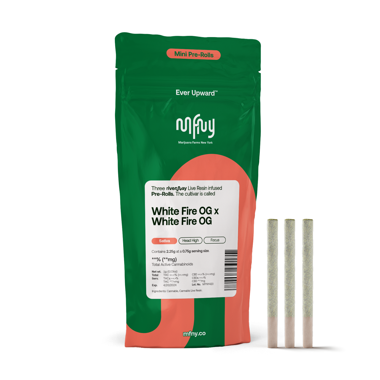 White Fire OG X White Fire OG - Live Resin - 2.25 g - 3 Pack