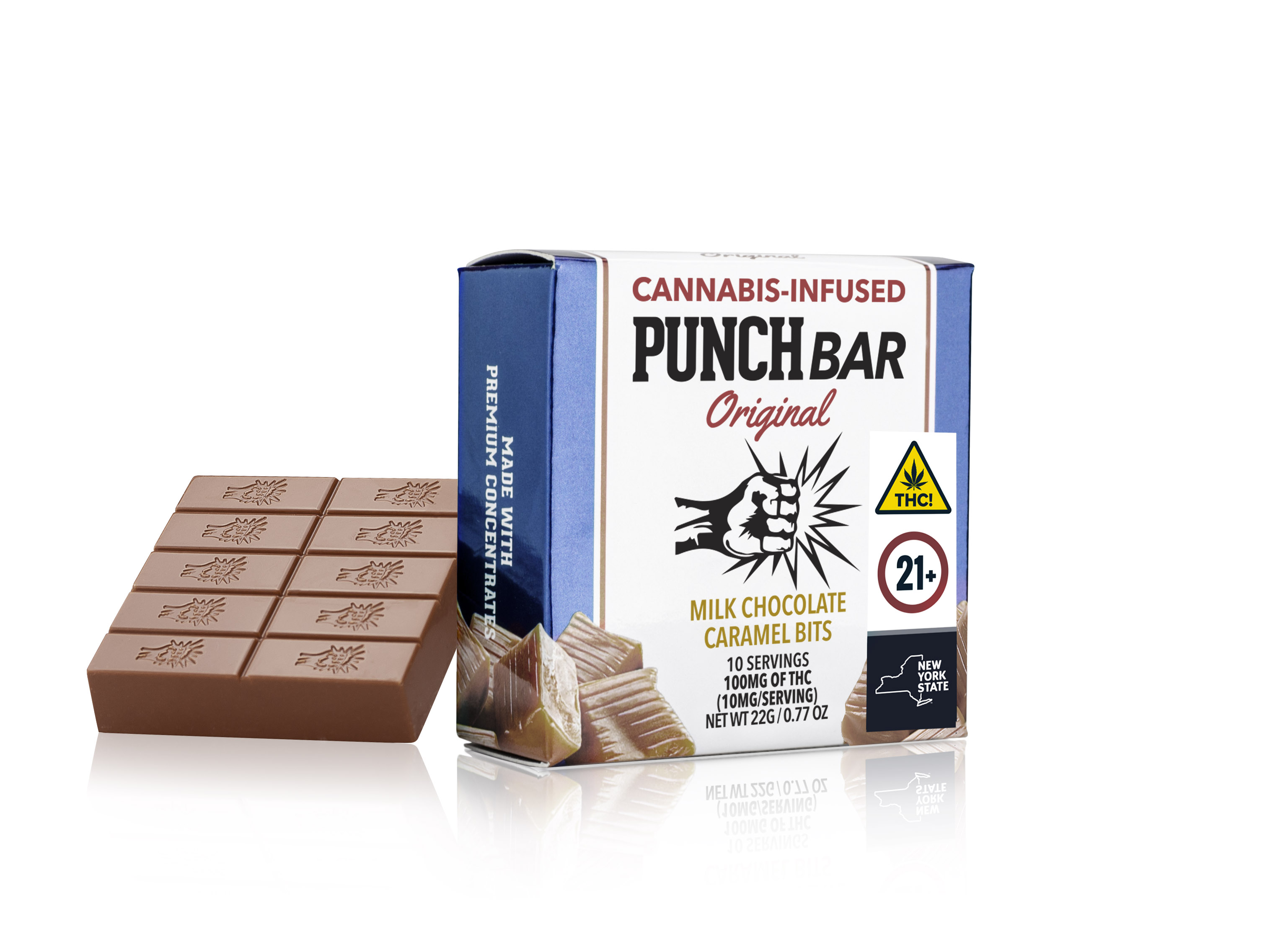 Milk Chocolate Caramel Bits - 100 mg