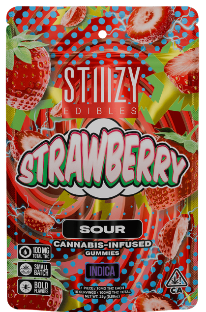 Sour Strawberry - 100 mg - 10 Pack