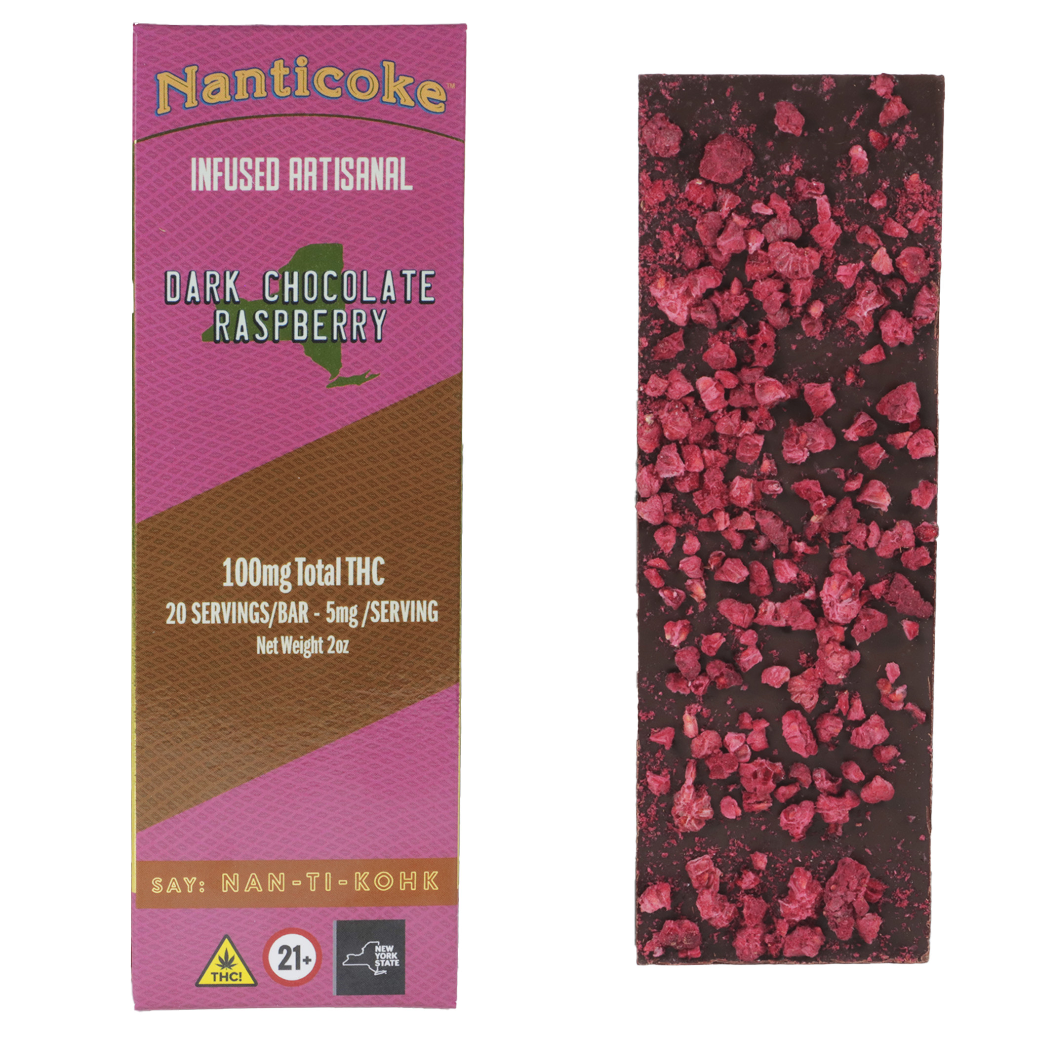 Dark Chocolate Raspberry - 100 mg