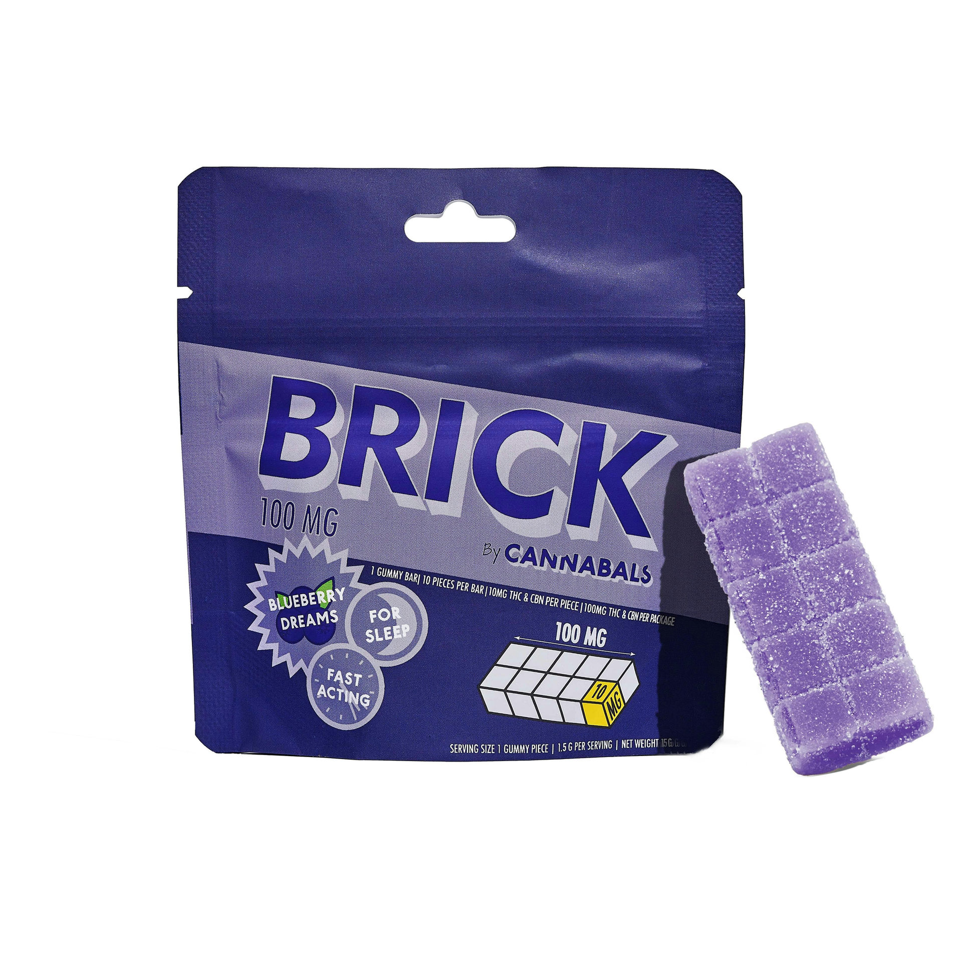 Blueberry Dreams - Brick - 100 mg - 10 Pack