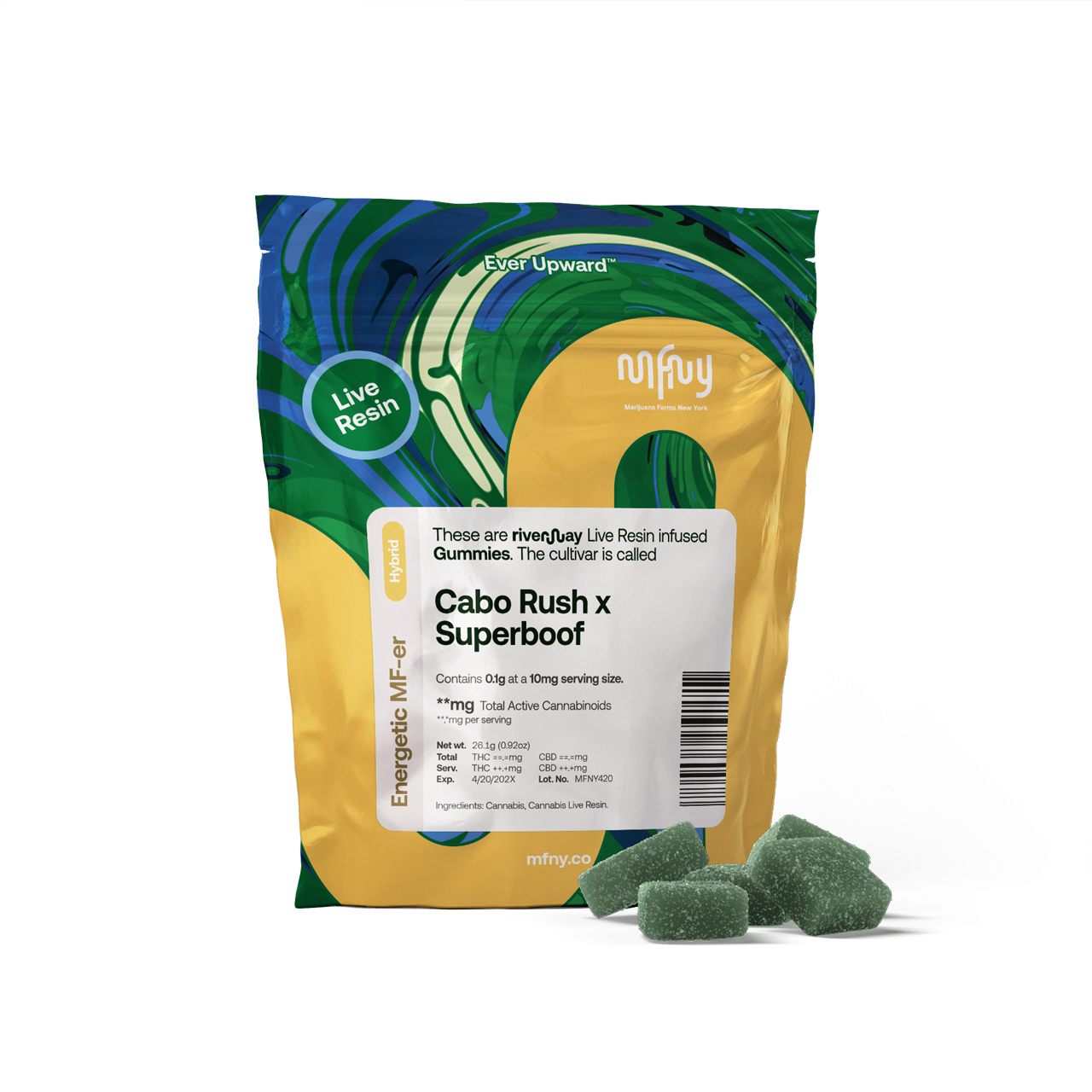 Cabo Rush x Superboof -  Live Resin - 100 mg - 10 Pack