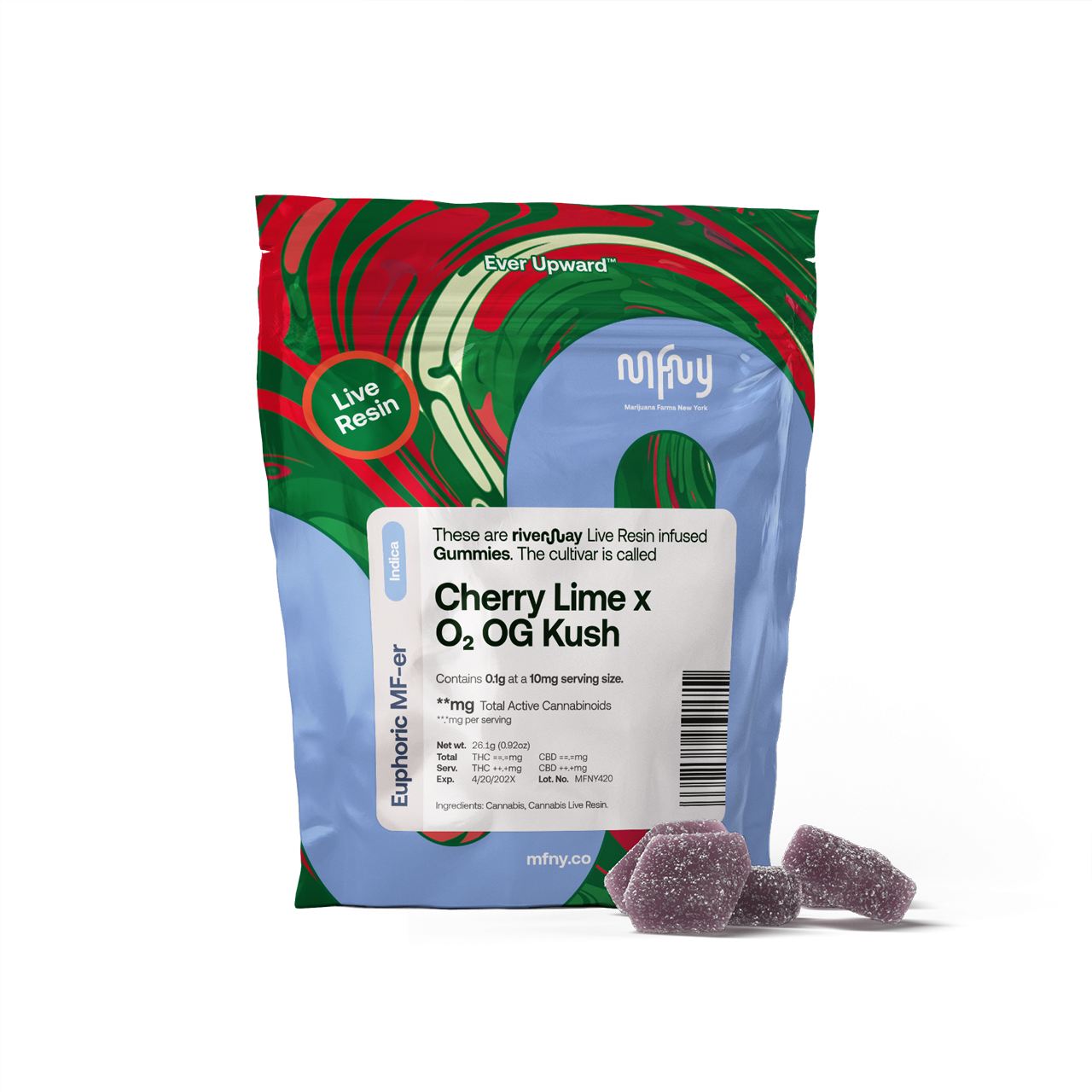 Cherry Lime x O2 OG Kush - 100 mg - 10 Pack