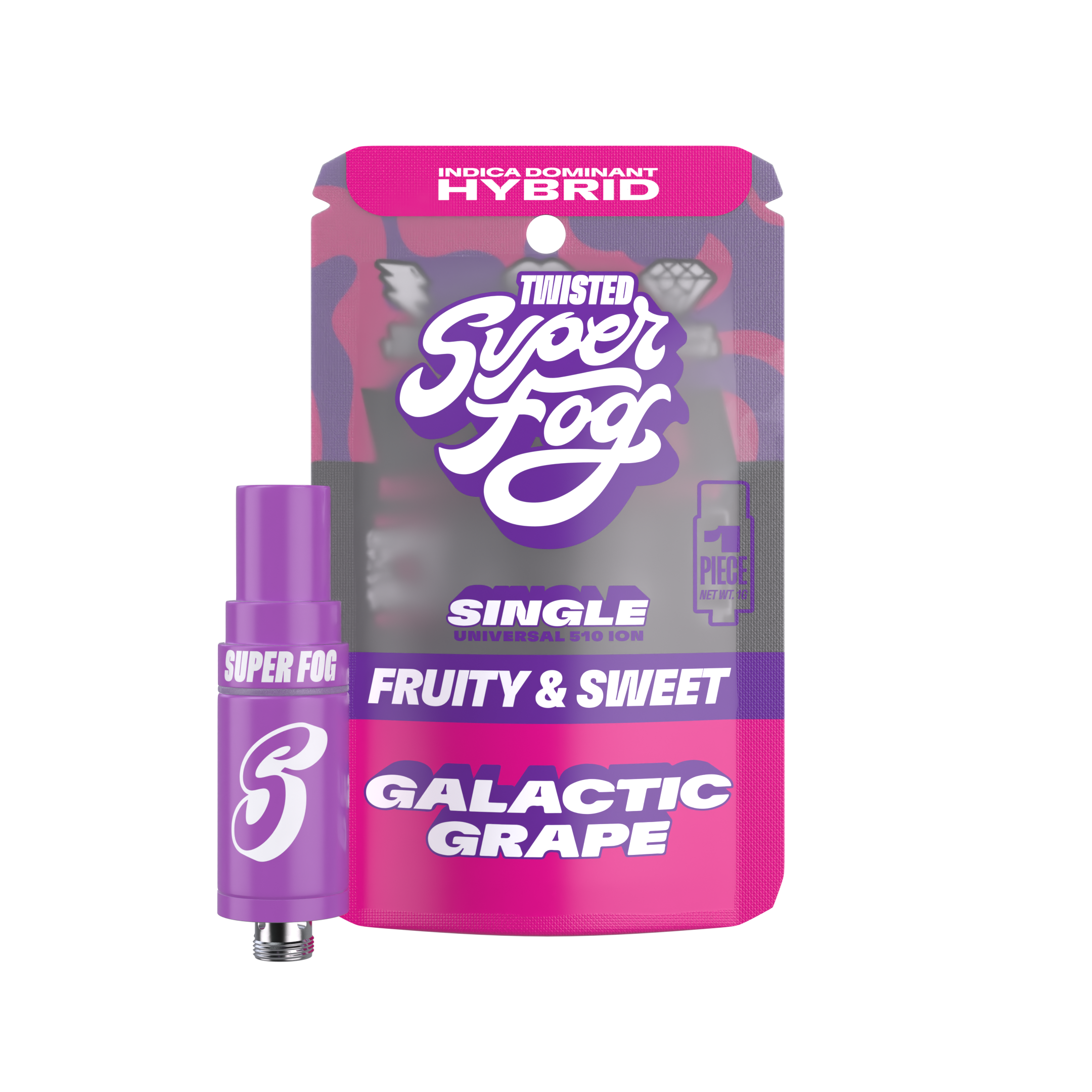 iced coffee disposable vape Galactic Grape - Twisted