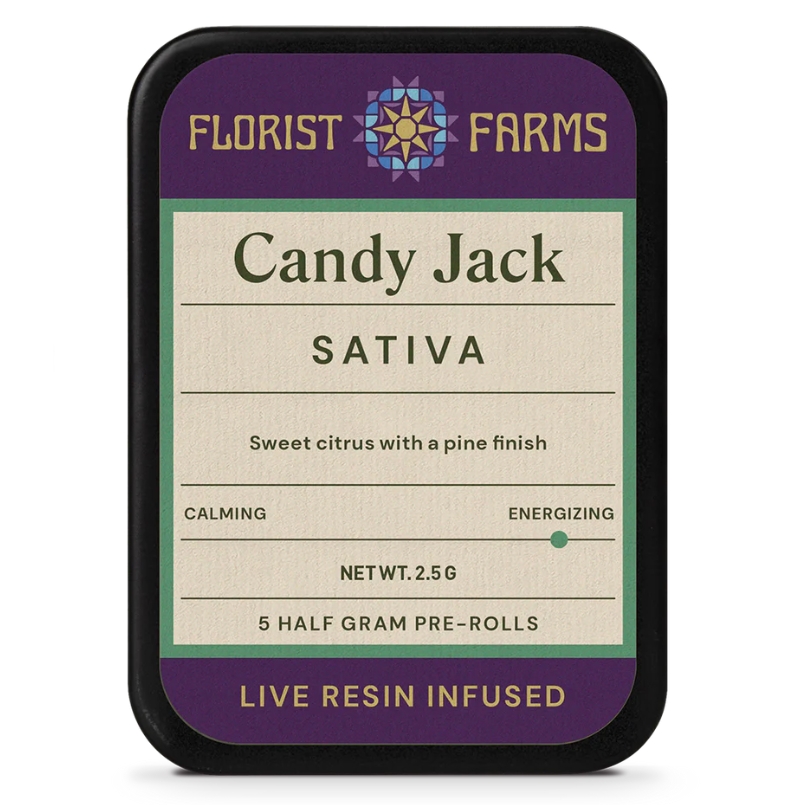 Florist Farms | Live Resin Infused Pre-Roll | Candy Jack | 0.5g x 5pk ...