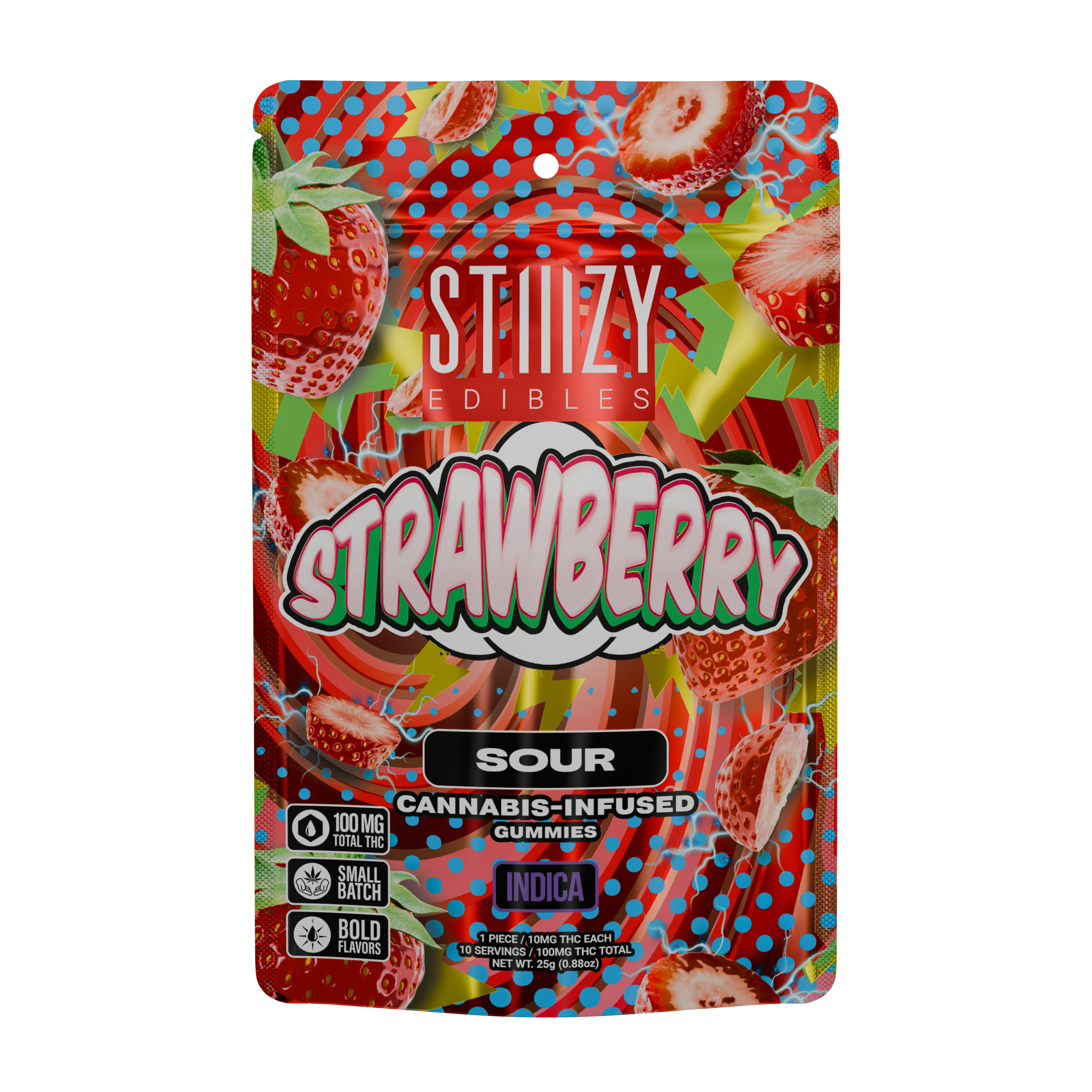Sour Strawberry - 100 mg - 10 Pack